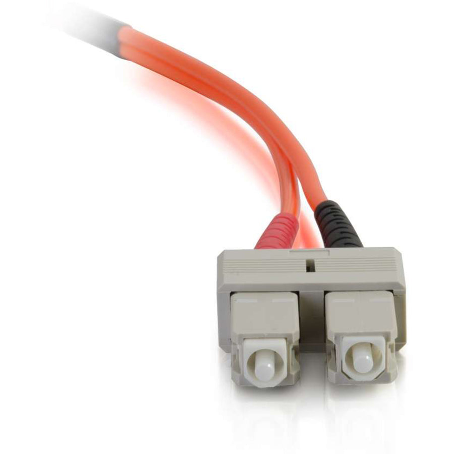 C2G Duplex Fiber Patch Cable - 6.56 ft Fiber Optic Network Cable - First End: 2 x SC Network - Male - Second End: 2 x SC Network - Male - Patch Cable - Orange - 1 Each