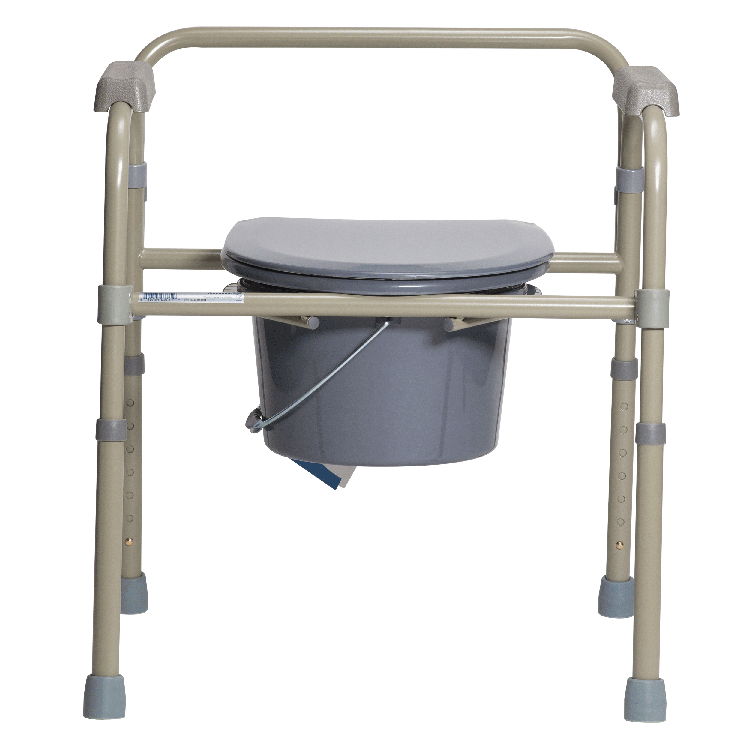 Folding Bedside Commode, Single, 1 Quantity per Box