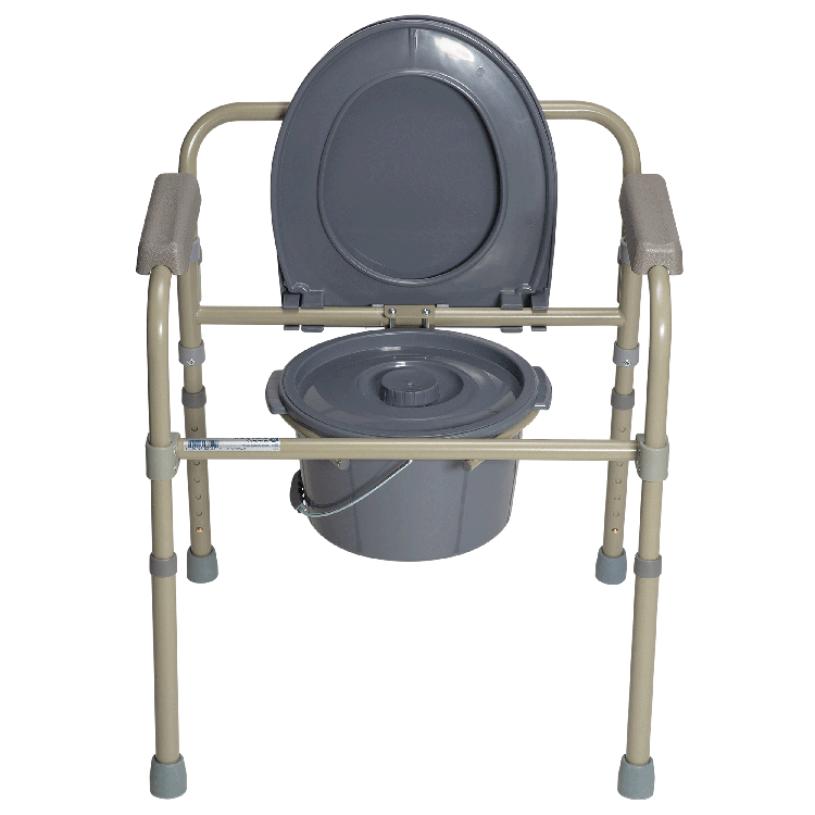 Folding Bedside Commode, Single, 1 Quantity per Box
