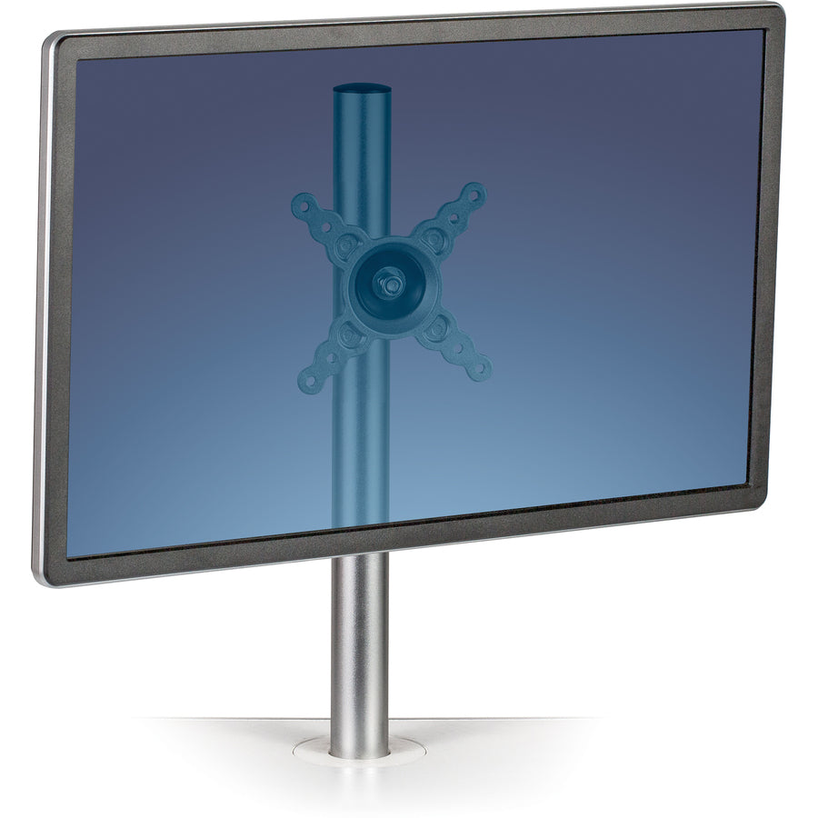 Fellowes Lotus Single Monitor Arm Kit, Silver, Supports 1 Display up to 27", 17 lb Load Capacity, 1 Each