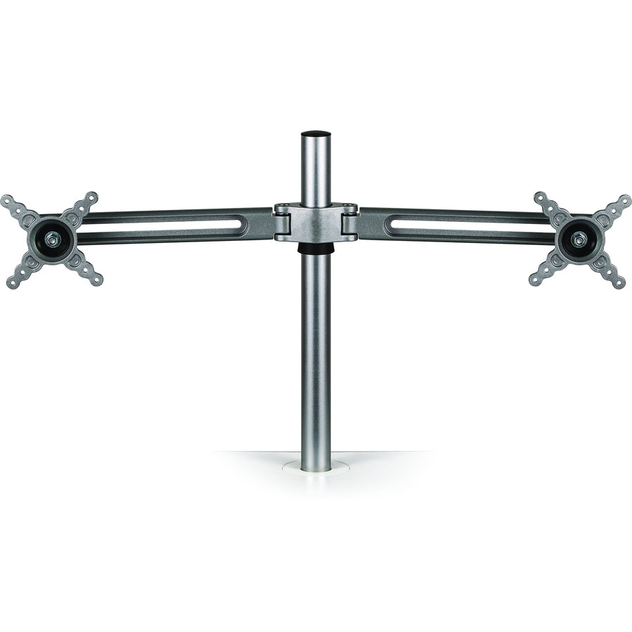 Fellowes Lotus Dual Monitor Arm Kit, Silver, Supports 2 Displays up to 27", 26 lb Load Capacity, 1 Each