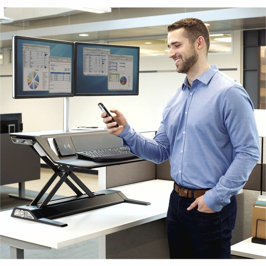 Fellowes Lotus Dual Monitor Arm Kit, Silver, Supports 2 Displays up to 27", 26 lb Load Capacity, 1 Each
