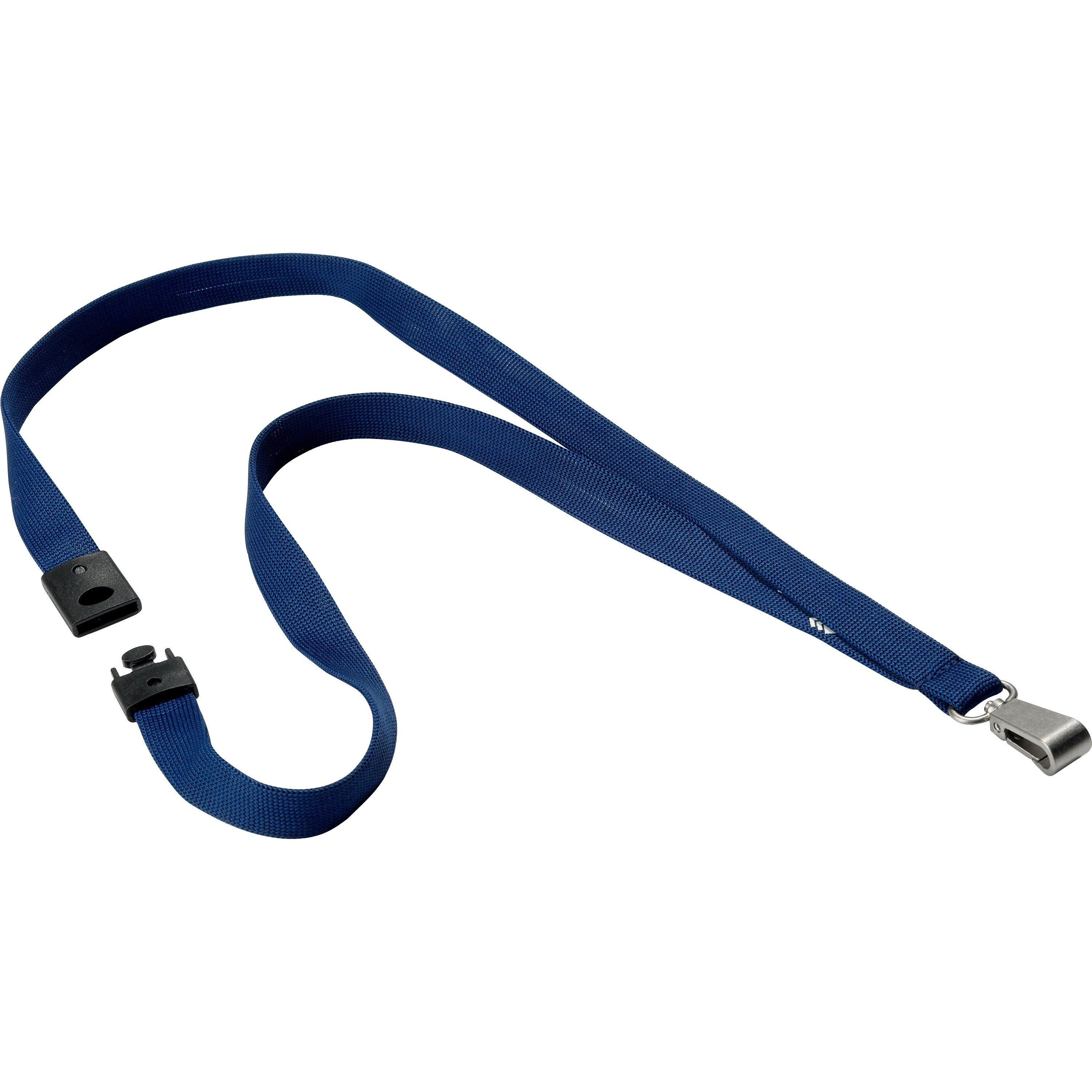 DURABLE Premium Textile Lanyard, Blue, 10 per Box