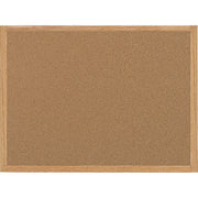 24" Board Height x 36" Board Width - Cork Surface - Self-healing - Oak Frame - 1 Each