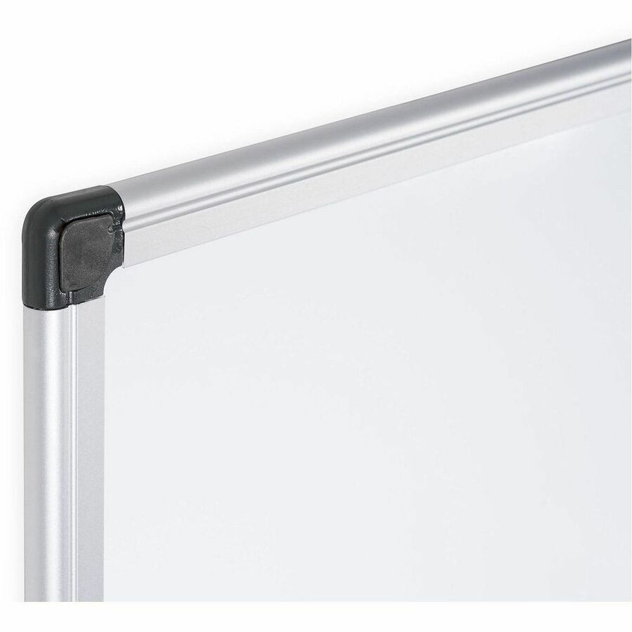 MasterVision Super Value Lacquered Steel Dry Erase Board, 36" x 24", Magnetic, Anodized Aluminum Frame, Includes Pen Tray and Mounting Hardware, 1 Each