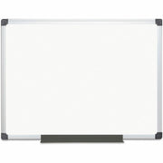 MasterVision Super Value Lacquered Steel Dry Erase Board, 48" x 36", Magnetic, Anodized Aluminum Frame, Rectangle, Horizontal/Vertical Orientation, Includes Mounting Hardware and Pen Tray, 1 Each