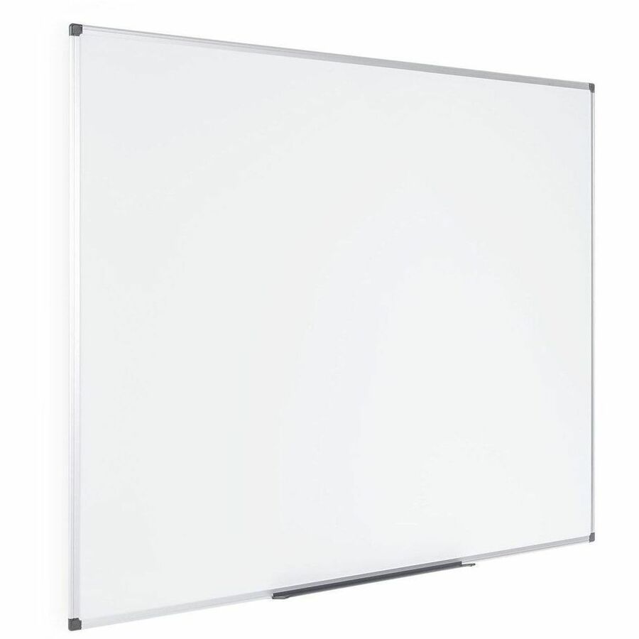 MasterVision Super Value Lacquered Steel Dry Erase Board, Magnetic, 96" x 48", Anodized Aluminum Frame, Rectangle, Horizontal/Vertical, Includes Pen Tray and Mounting Hardware, 1 Each