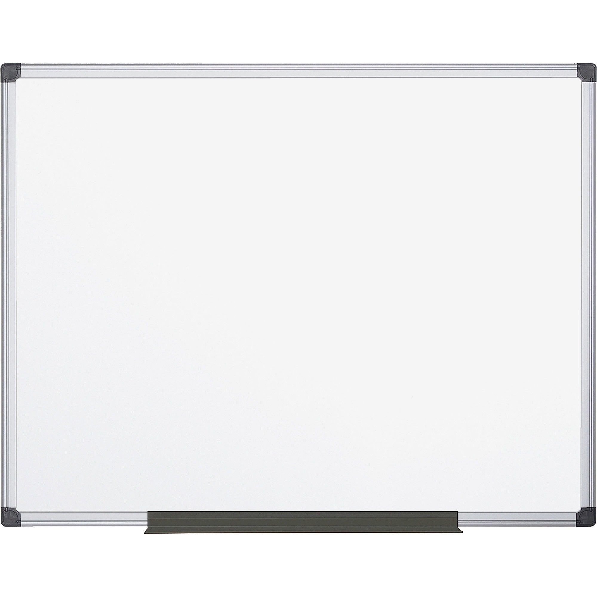 MasterVision Super Value Lacquered Steel Dry Erase Board, Magnetic, 48" x 72", Anodized Aluminum Frame, Rectangle, Horizontal/Vertical, Includes Mounting Hardware and Pen Tray, 1 Each