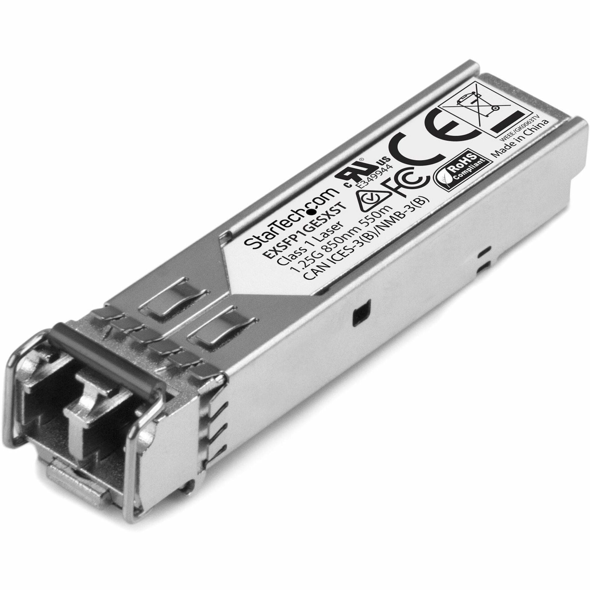 StarTech.com Juniper EX-SFP-1GE-SX Compatible SFP Transceiver Module - 1000BASE-SX
