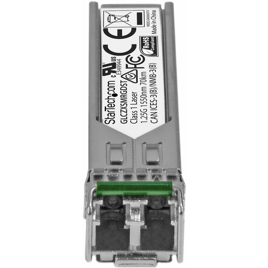 StarTech.com Cisco GLC-ZX-SM-RGD Compatible SFP Transceiver Module - 1000BASE-ZX