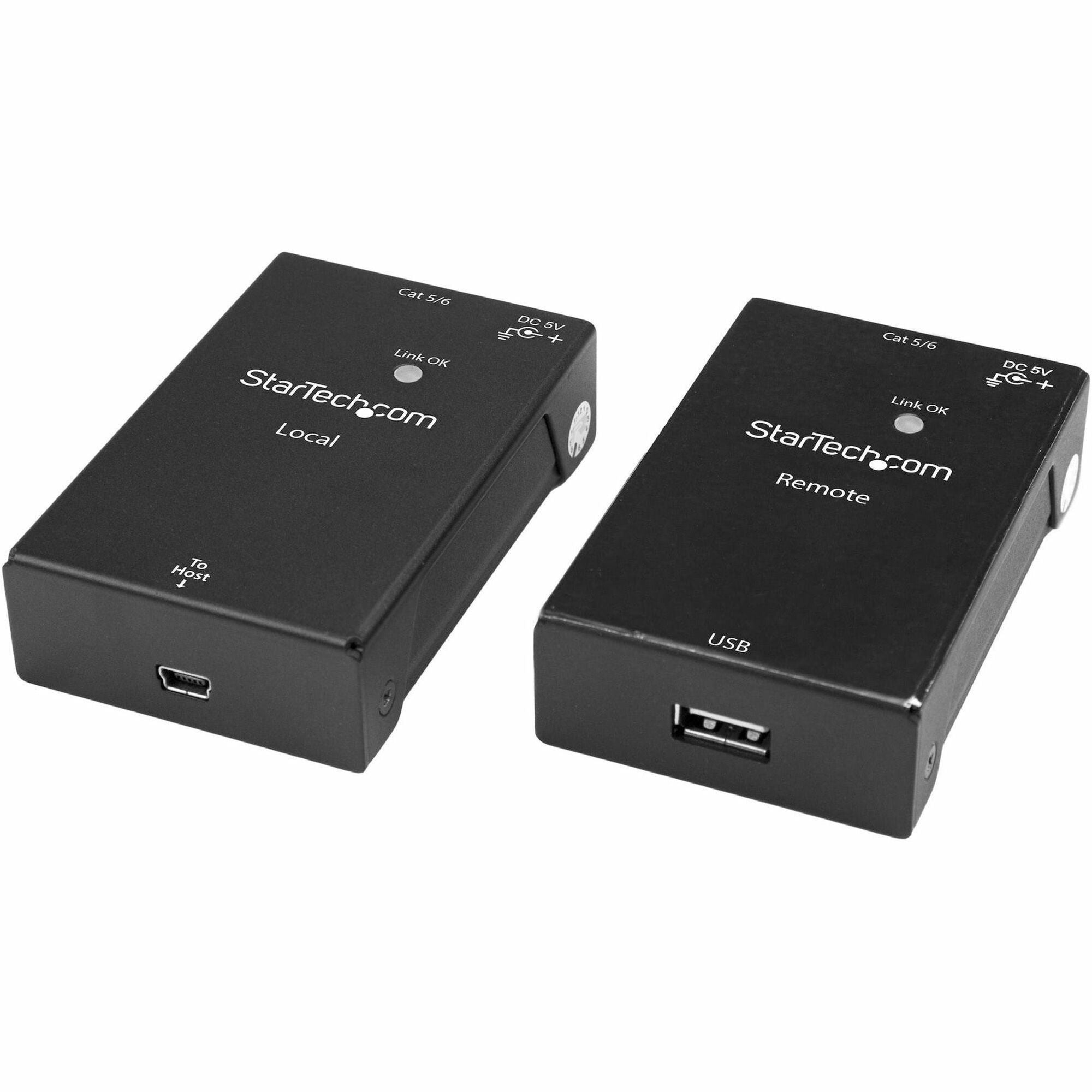 StarTech.com 1-Port USB 2.0-Over-Cat5-or-Cat6 Extender Kit - 165 ft. (50 m)