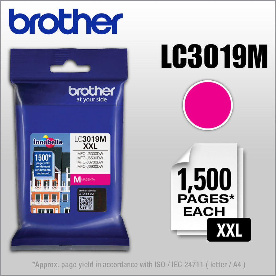 Brother Innobella LC3019M Original Inkjet Ink Cartridge - Magenta - 1 Each