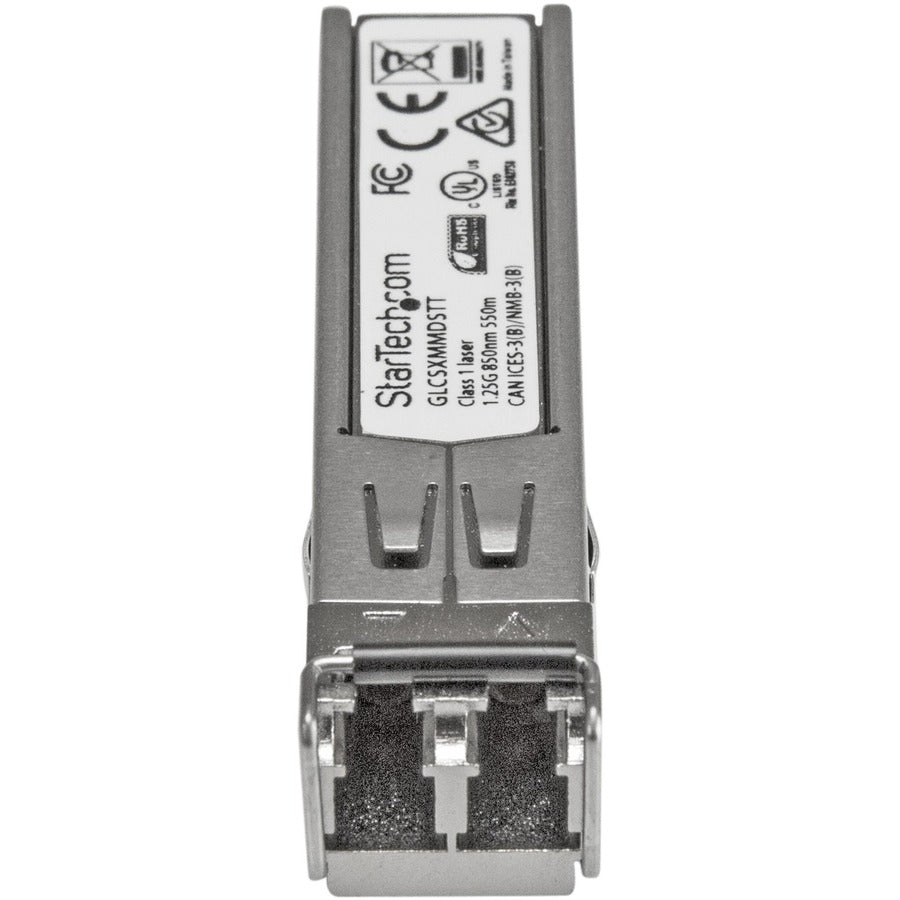 StarTech.com Cisco GLC-SX-MMD Compatible SFP Transceiver Module, 1000BASE-SX, LC Duplex, Multi-mode, 1.25Gbps, Hot-pluggable, TAA Compliant, 1 Each