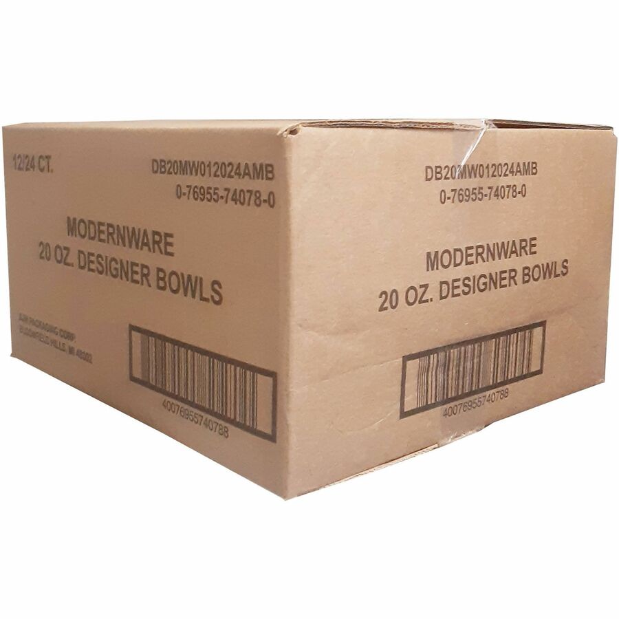 Disposable - 7.8" Diameter - White - Paper Body - 24/Pack - 12 / Carton