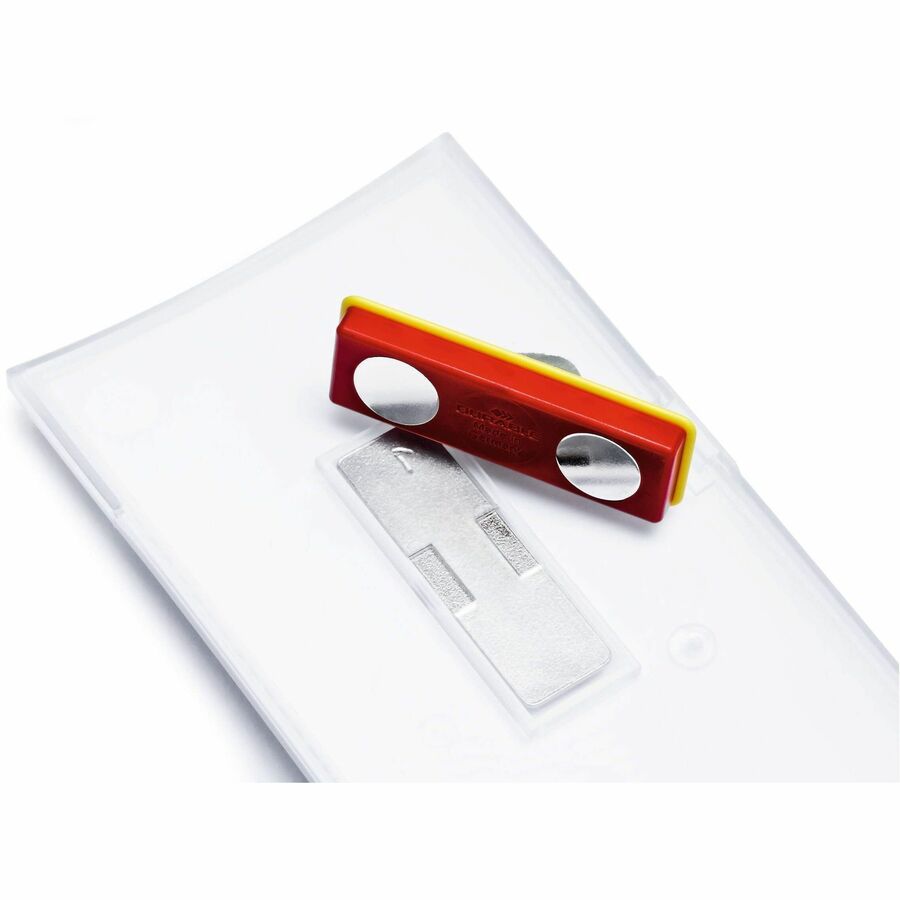 1.6" Height x 3" Width - Acrylic - Transparent - Magnetic - 25 / Box