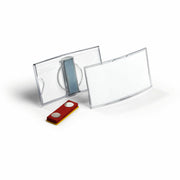 1.6" Height x 3" Width - Acrylic - Transparent - Magnetic - 25 / Box