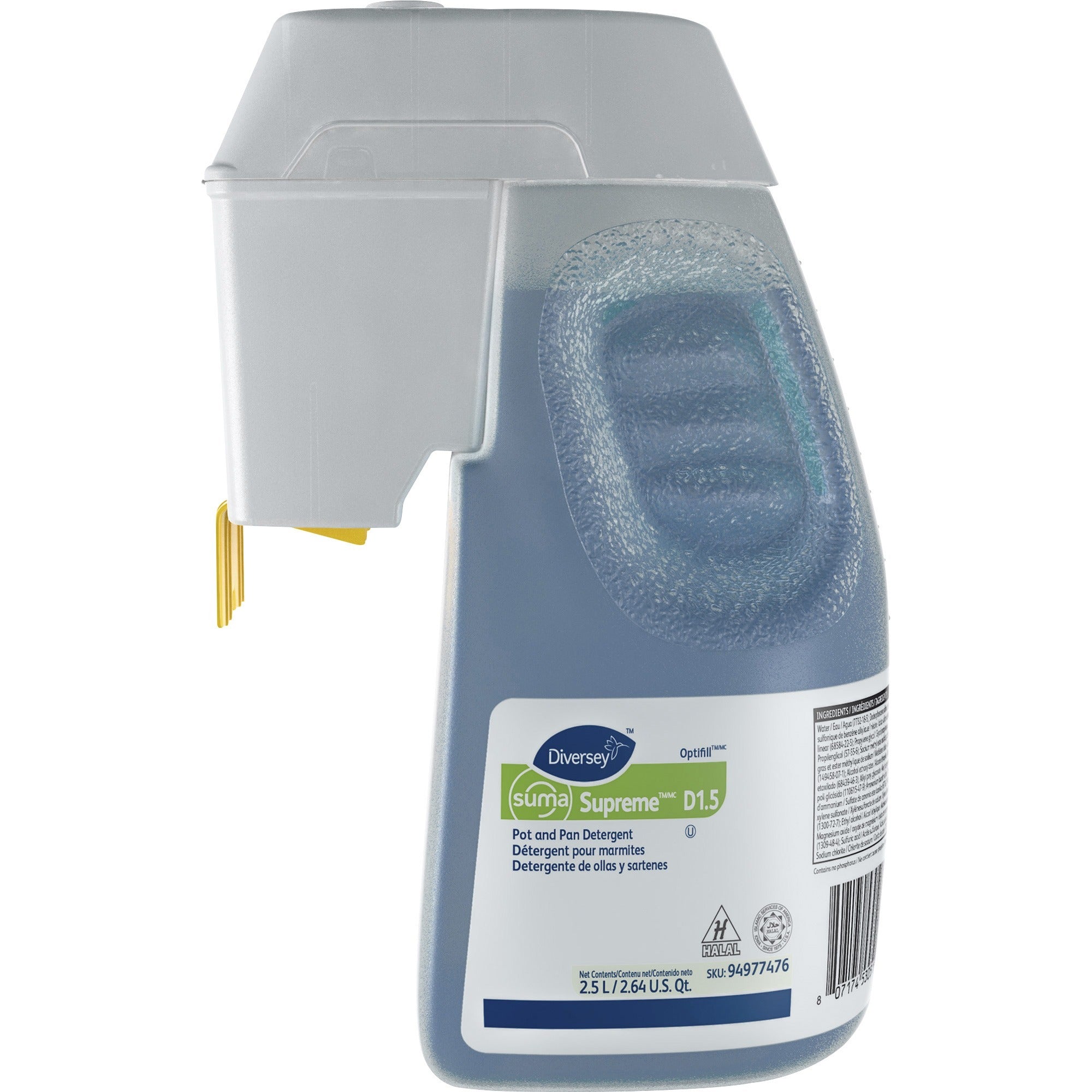 For Pan - Concentrate - 84.5 fl oz (2.6 quart) - Floral Scent - Long Lasting, Durable, Phosphate-free, Easy to Use - Blue - 1 Each