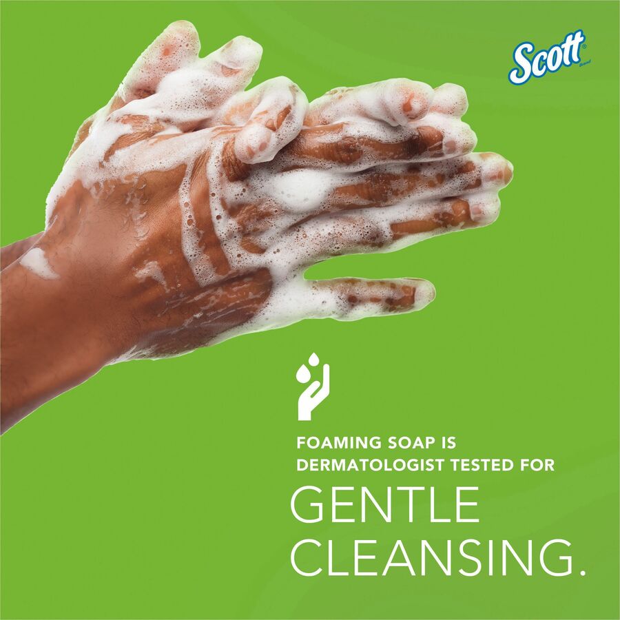 Scott Essential Green Certified Foam Skin Cleanser, Fragrance-Free, Dye-Free, 1.59 Quart, 1 Each