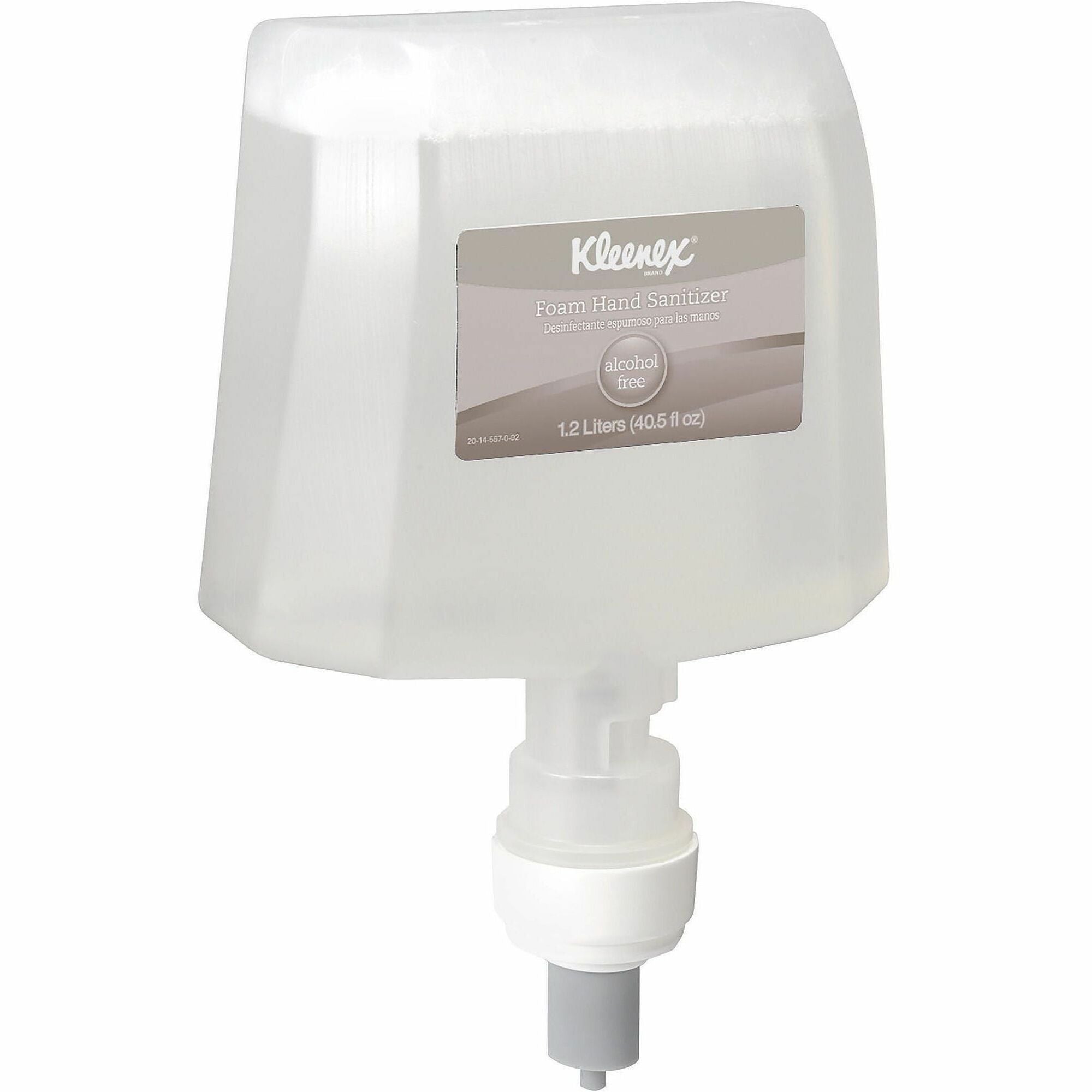 1.27 quart - Touchless Dispenser - Kill Germs - Hand, Skin - Moisturizing - Clear - Dye-free, Fragrance-free - 2 / Carton