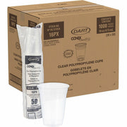 16 fl oz - Clear - Polypropylene - Beverage - 50/Pack - 20 / Carton