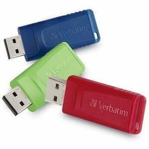 16 GB - USB 2.0 Type A - Blue, Green, Red - Lifetime Warranty - 3 / Pack