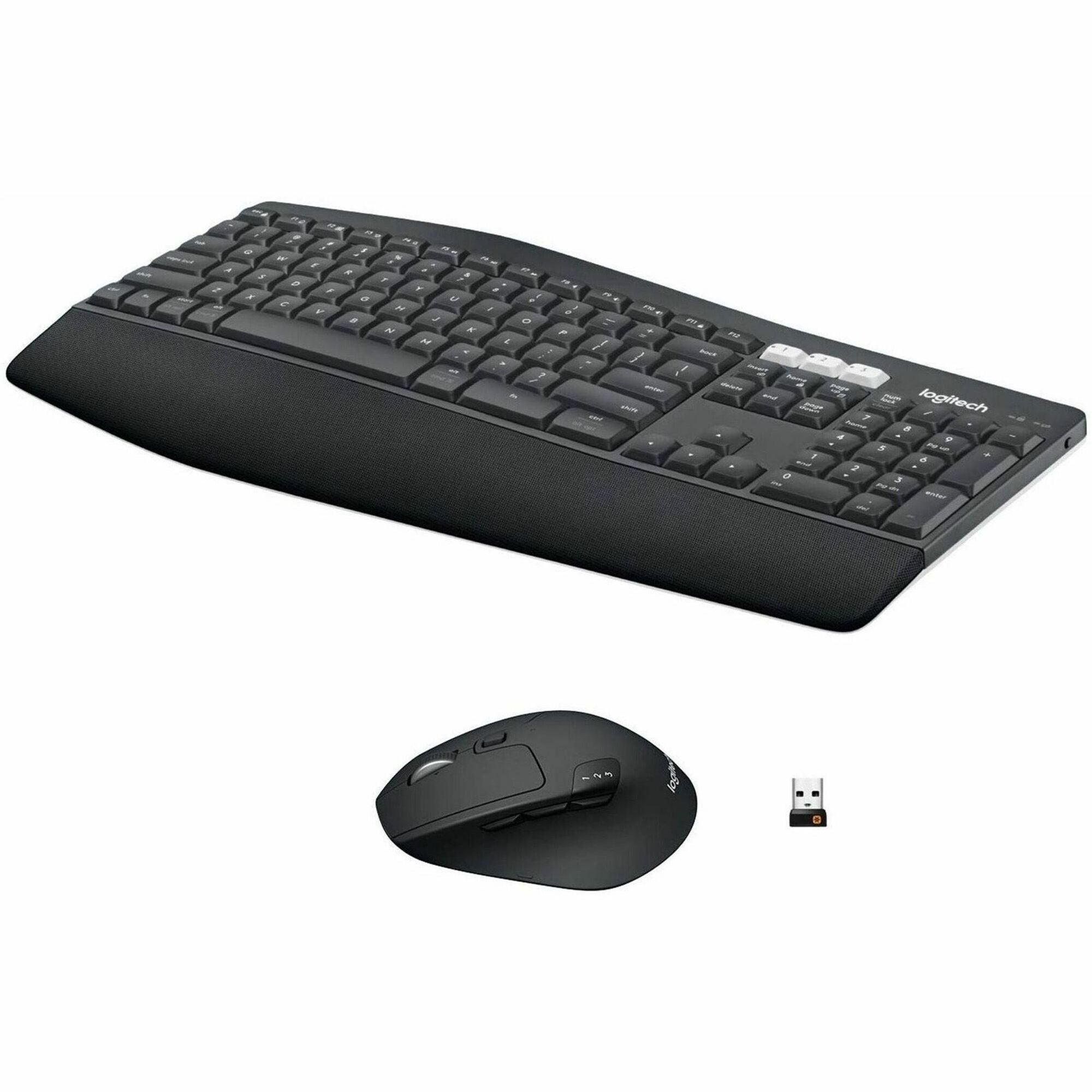 USB Wireless Bluetooth/RF Keyboard - USB Wireless Bluetooth/RF Mouse - Optical - 1000 dpi - 8 Button - Scroll Wheel - AAA, AA - Compatible with Desktop Computer, Smartphone, Notebook, Tablet for PC, Mac - 1 Each