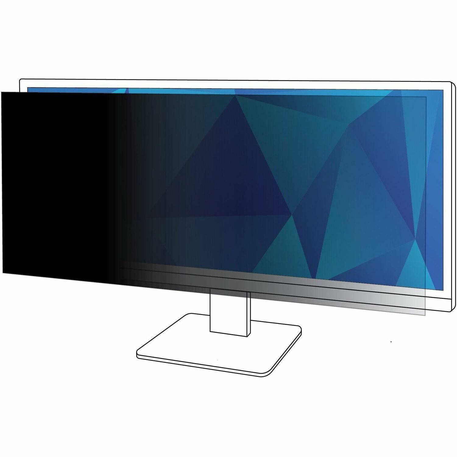 For 34" Widescreen LCD Monitor - 21:9 - Scratch Resistant, Fingerprint Resistant, Dust Resistant - Anti-glare - 1 Each