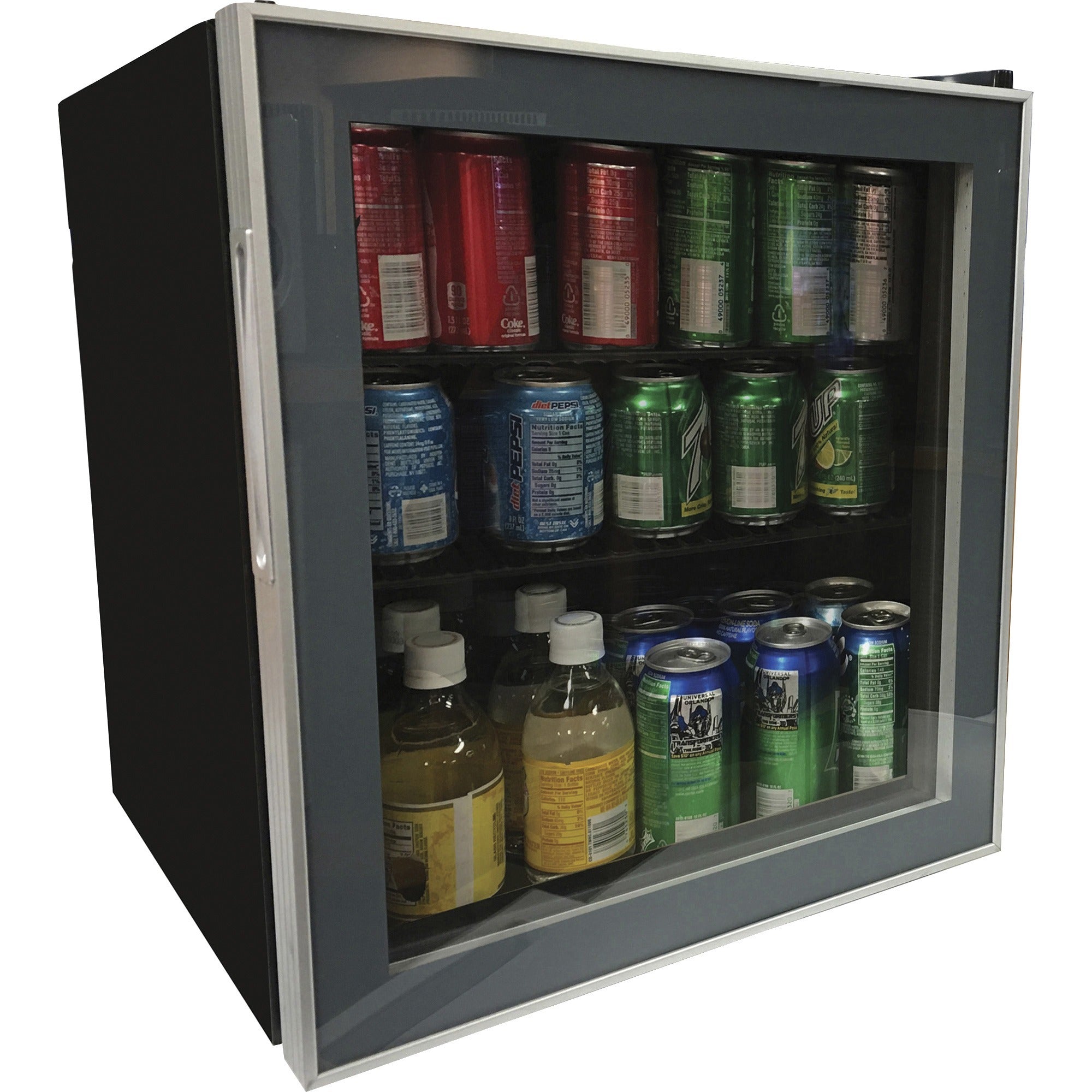 1.60 ft³ - Auto-defrost - Undercounter - Reversible - 1.60 ft³ Net Refrigerator Capacity - 120 V AC - 265 kWh per Year - Black - Freestanding
