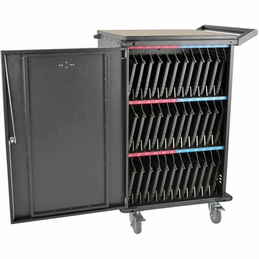 Tripp Lite series 36-Device AC Charging Station Cart for Chromebooks and Laptops, Black