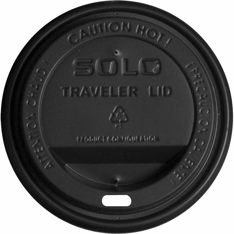Dome - 3.7" Diameter - Plastic, Polystyrene - Black - 10 / Carton