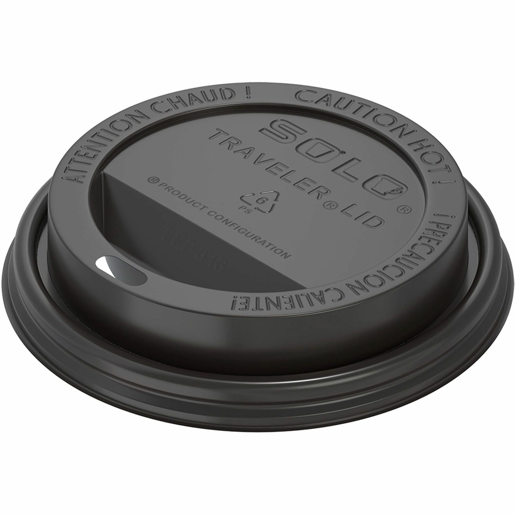 Dome - 3.7" Diameter - Plastic, Polystyrene - Black - 10 / Carton