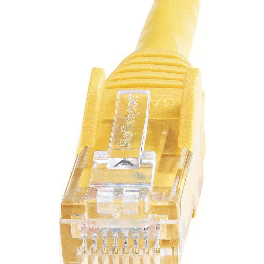 StarTech.com Cat6 Patch Cable, 14 ft, RJ-45 Male/Male, 24 AWG, Gold Plated, Snagless, Yellow, 1 Each
