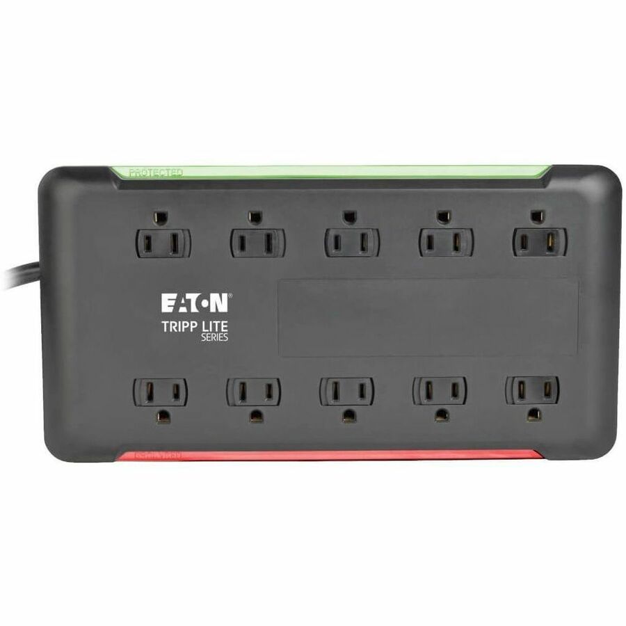 Tripp Lite series Protect It! 10-Outlet Surge Protector, 6 ft. Cord, 2880 Joules, Black Housing