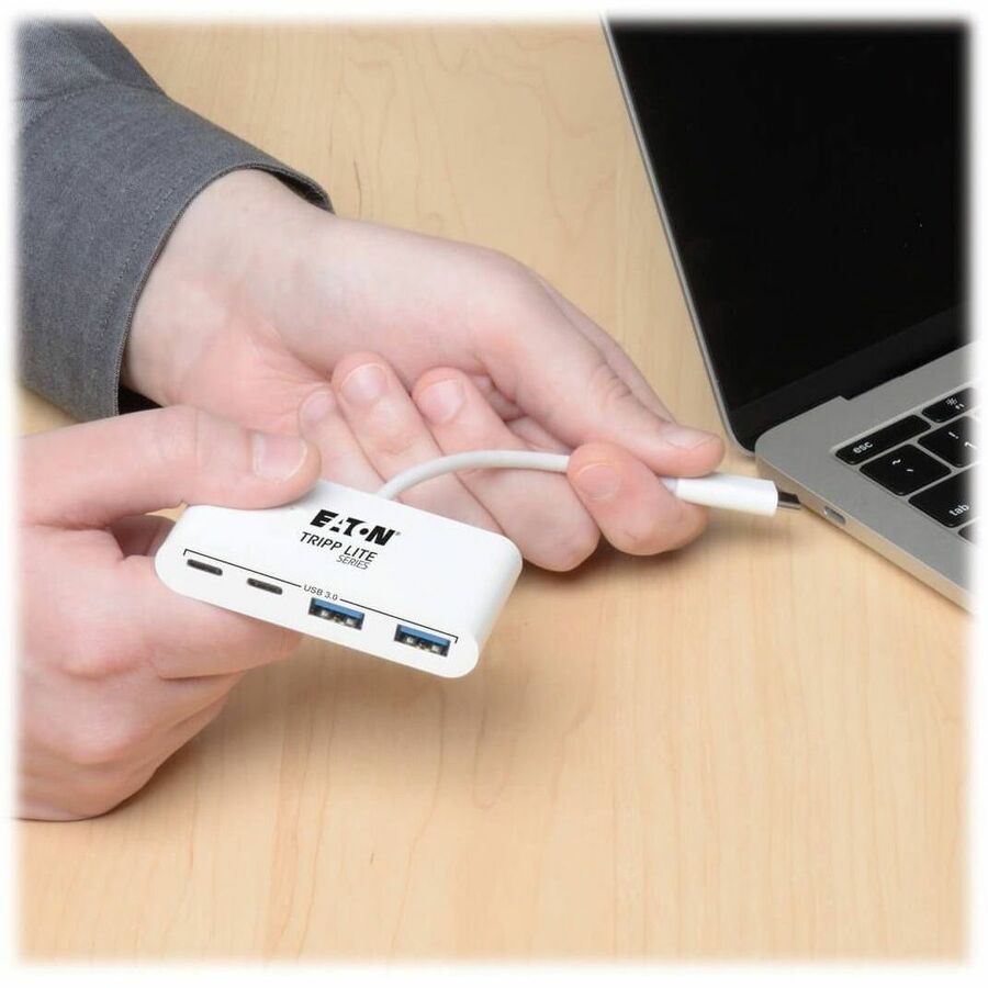 Tripp Lite series 4-Port USB 3.1 Gen 1 Portable Hub, USB-C to (x2) USB-A and (x2) USB-C