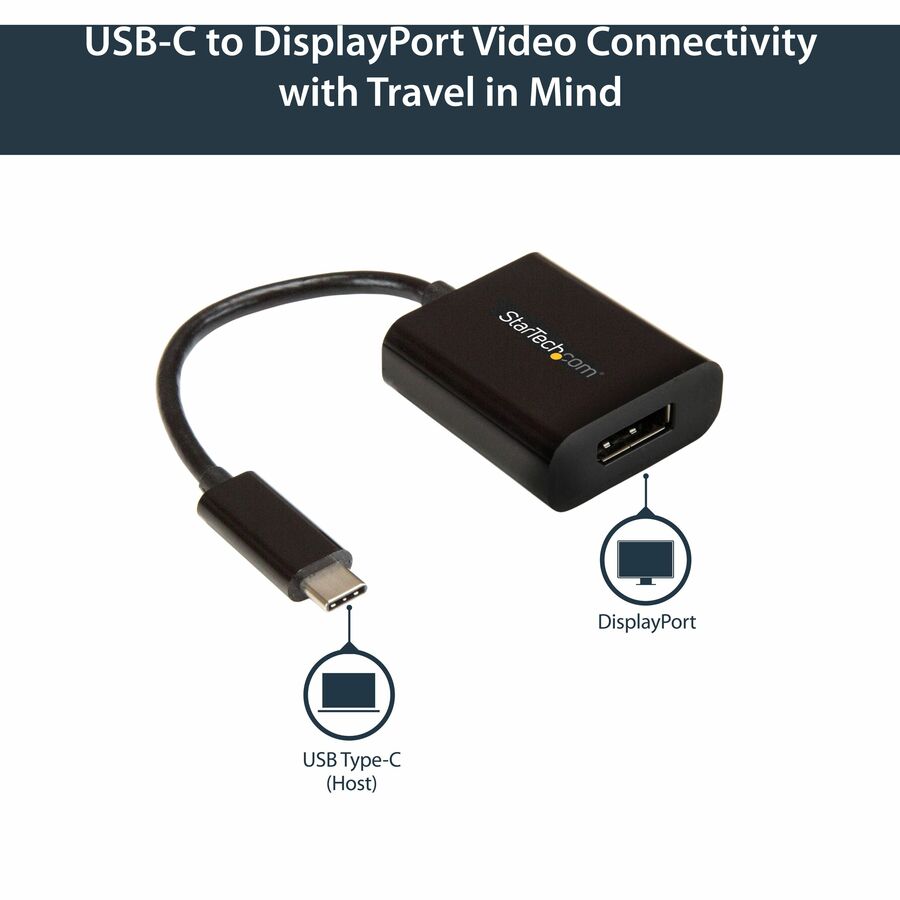 StarTech.com USB-C to DisplayPort Adapter - 4K 60Hz