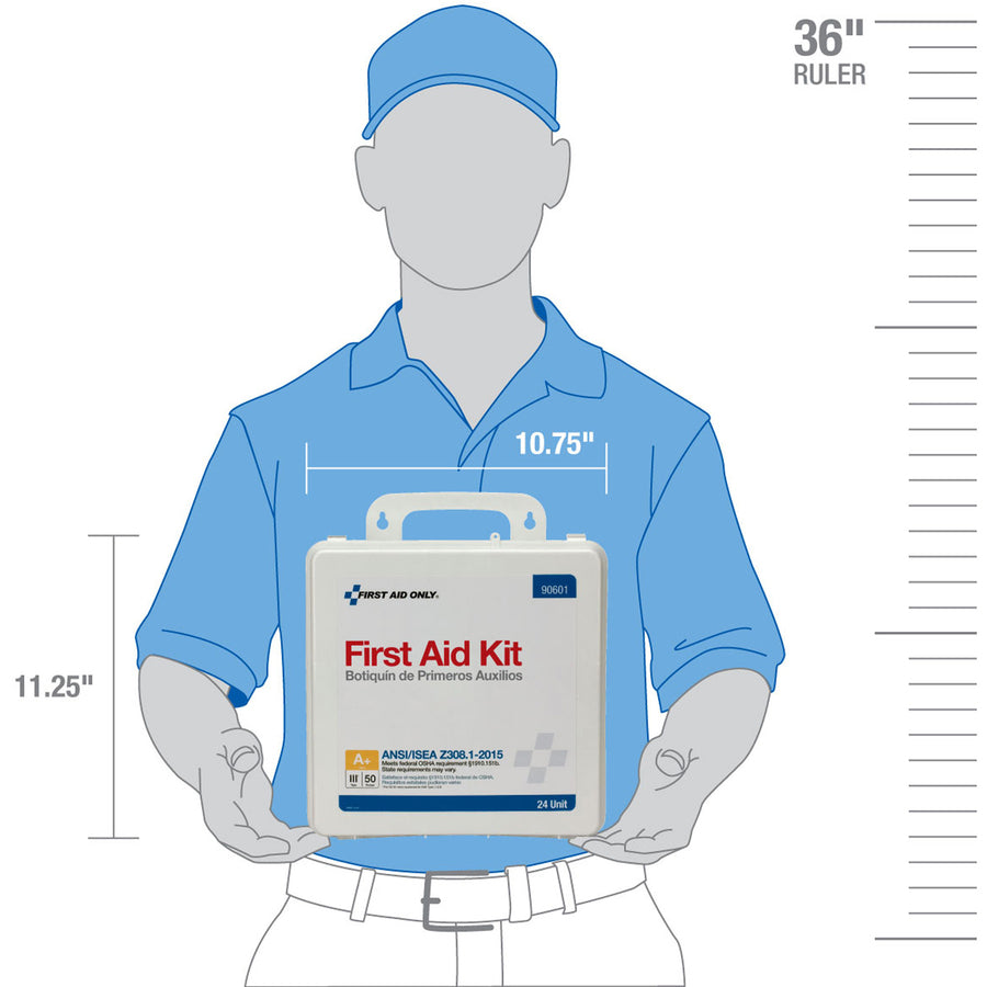 First Aid Only 50-Person Unitized Plastic First Aid Kit - ANSI Compliant
