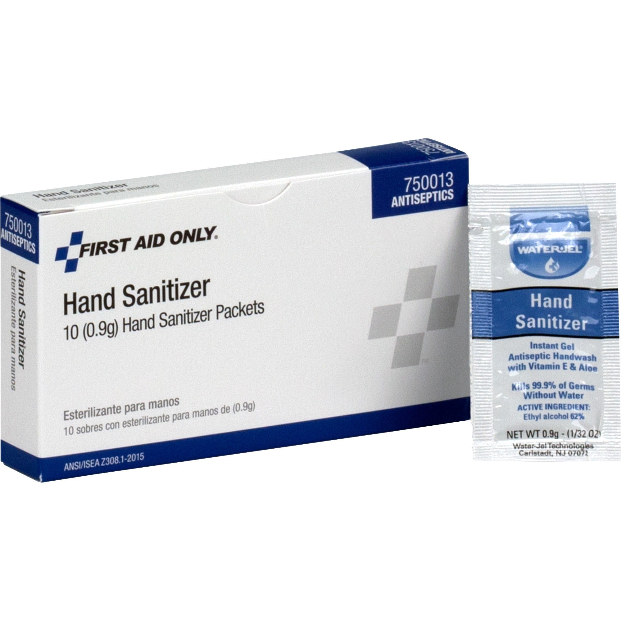 0.03 oz - Kill Germs - Hand - Moisturizing - White - Quick Drying, Non-sticky, Anti-septic - 1 Each