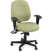 Eurotech Executive Chair, Dillon Sage, Vinyl/Fabric, Green, 1 Each