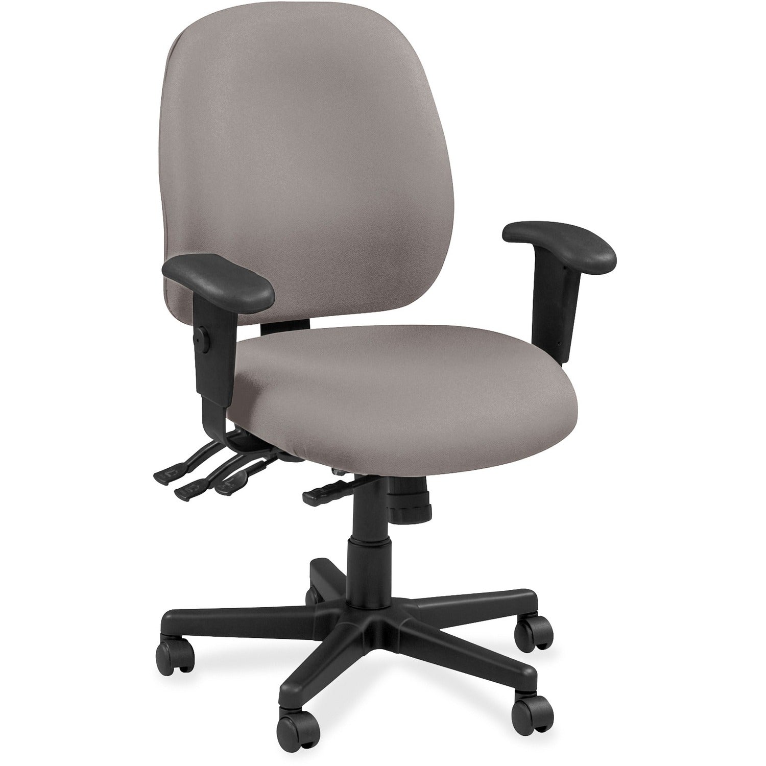 Eurotech Executive Chair, Castillo Metal, Gray, Vinyl/Fabric, 1 Each