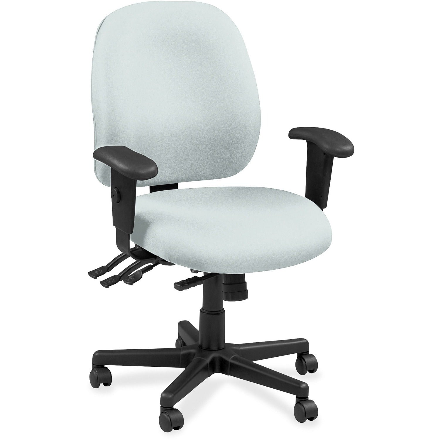 Eurotech Executive Chair, Castillo Breezy, Vinyl/Fabric, Gray, 1 Each