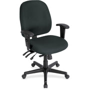 Eurotech 4x4sl with Seat Slider - Black, Onyx Seat Color - Vinyl Seat Material - Black, Onyx Back Color - Vinyl Back Material - 5-star Base - Dillon Black - Armrest - 1 Each