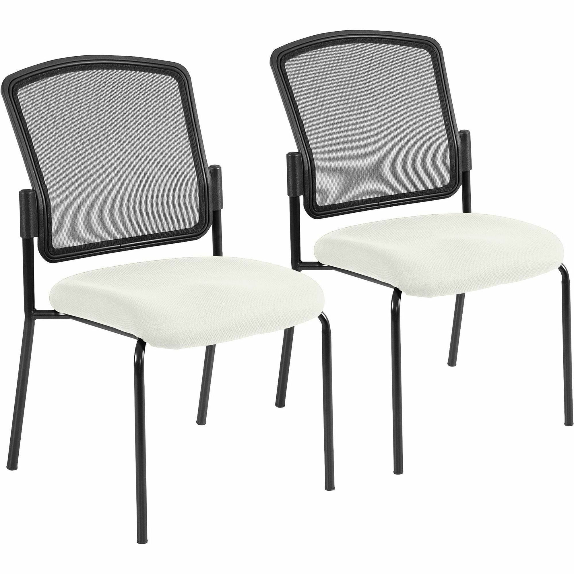 Eurotech dakota 2 Stackable - Snow Seat Color - Vinyl Seat Material - Four-legged Base - Dillon Snow - 2 / Carton