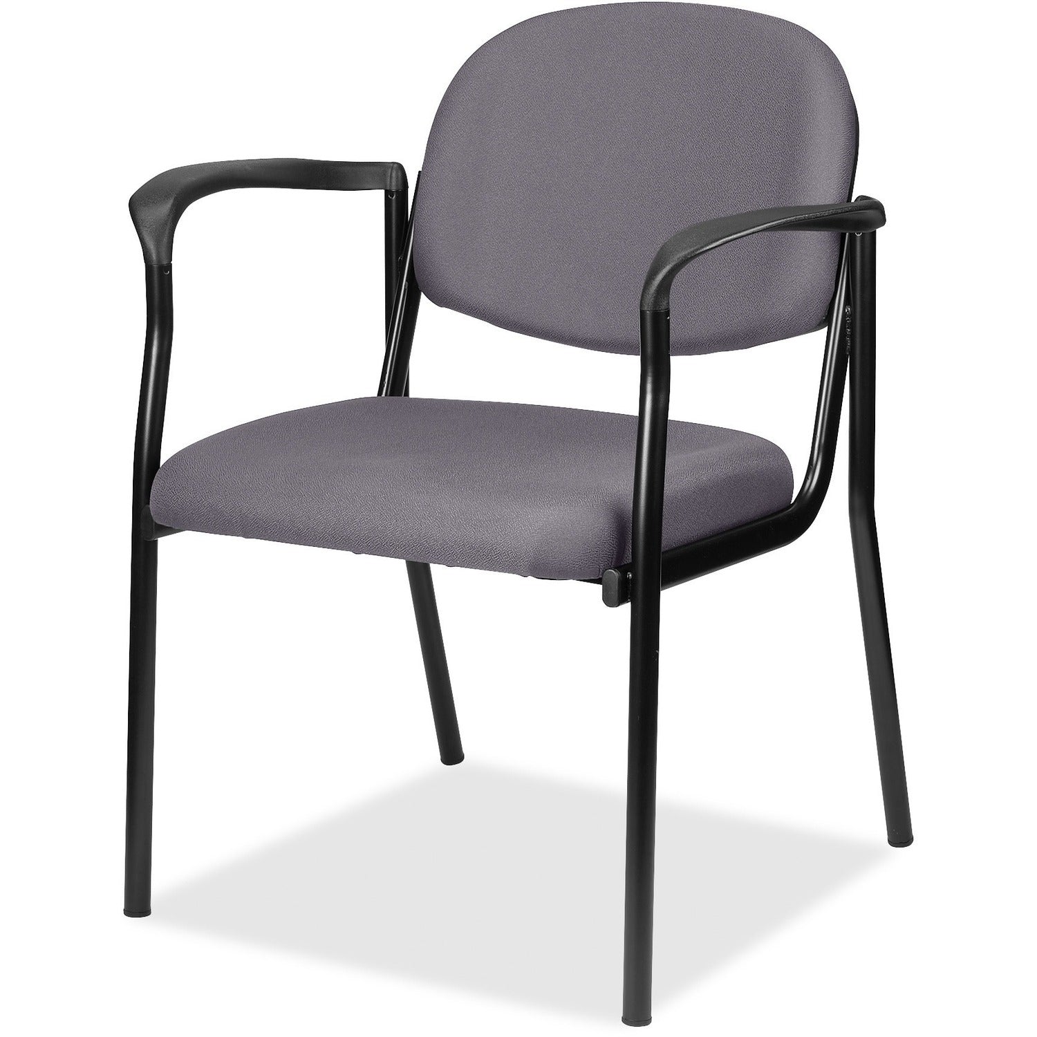 Eurotech dakota with Arms - Carbon Seat Color - Fabric, Vinyl Seat Material - Carbon Back Color - Vinyl, Fabric Back Material - Four-legged Base - Canyon Carbon - 1 Carton