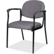 Eurotech dakota with Arms - Carbon Seat Color - Fabric, Vinyl Seat Material - Carbon Back Color - Vinyl, Fabric Back Material - Four-legged Base - Canyon Carbon - 1 Carton