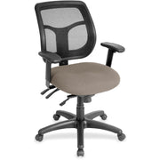 Eurotech Apollo Multi-Function Task Chair, Stratus Seat Color, Fabric/Vinyl, Mesh Back, 5-Star Base, Adjustable Arms, 1 Each