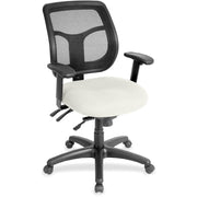 Eurotech Task Chair, Snow Seat Color, Fabric/Vinyl Seat Material, Dillon Snow, 1 Each