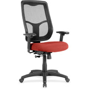 Eurotech Apollo High-back Chair with Ratchet Back, Red Rock Fabric/Vinyl, Mesh High Back, 5-star Base, Canyon Red Rock, 1 Each