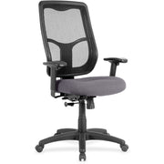 Eurotech Apollo High-back Chair with Ratchet Back, Carbon Fabric/Vinyl Seat, Mesh High Back, 5-star Base, Canyon Carbon, 1 Each