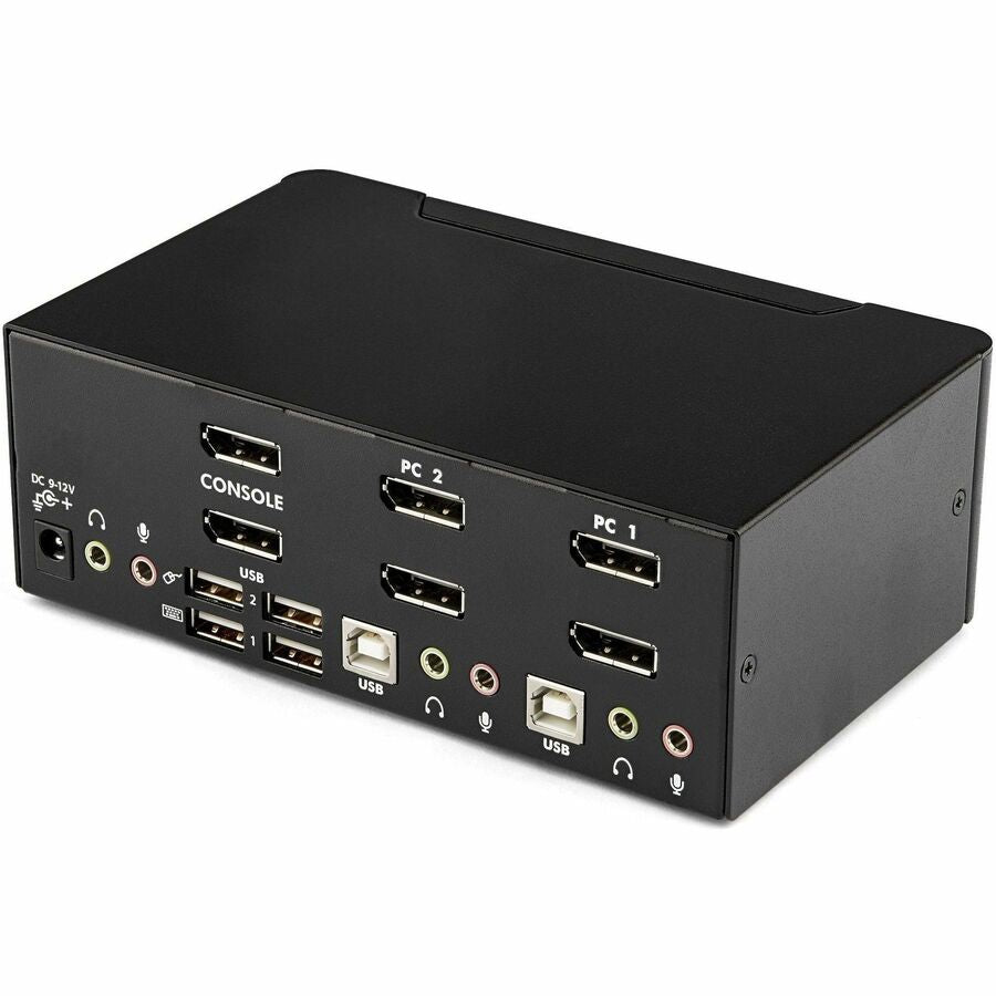 StarTech.com 2 Port DisplayPort Dual-Monitor KVM Switch - DisplayPort KVM - 4K 60 Hz