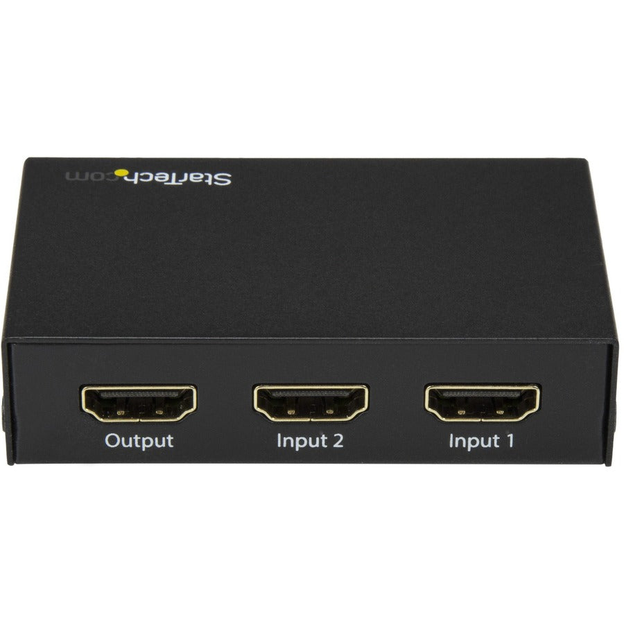 StarTech.com 2-Port HDMI Switch - 4K HDMI Switch Box - Ultra HD 4K 60Hz